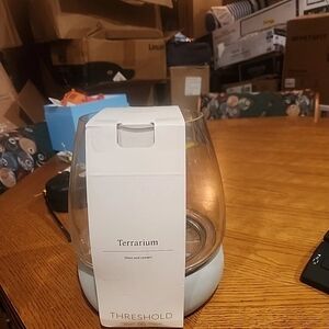 Threshold Glass Terrarium - Clear & White